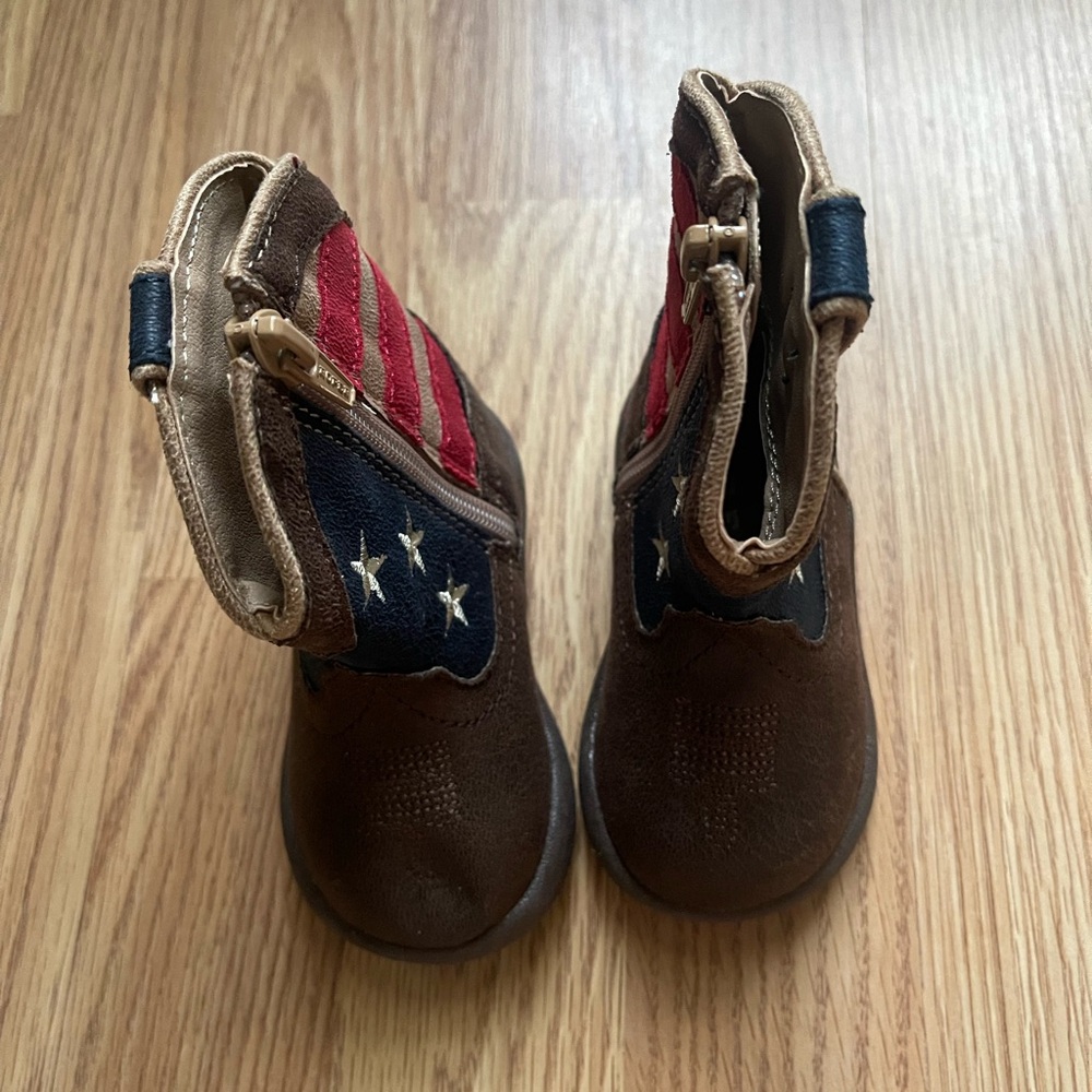 Toddler American flag cowboy boots